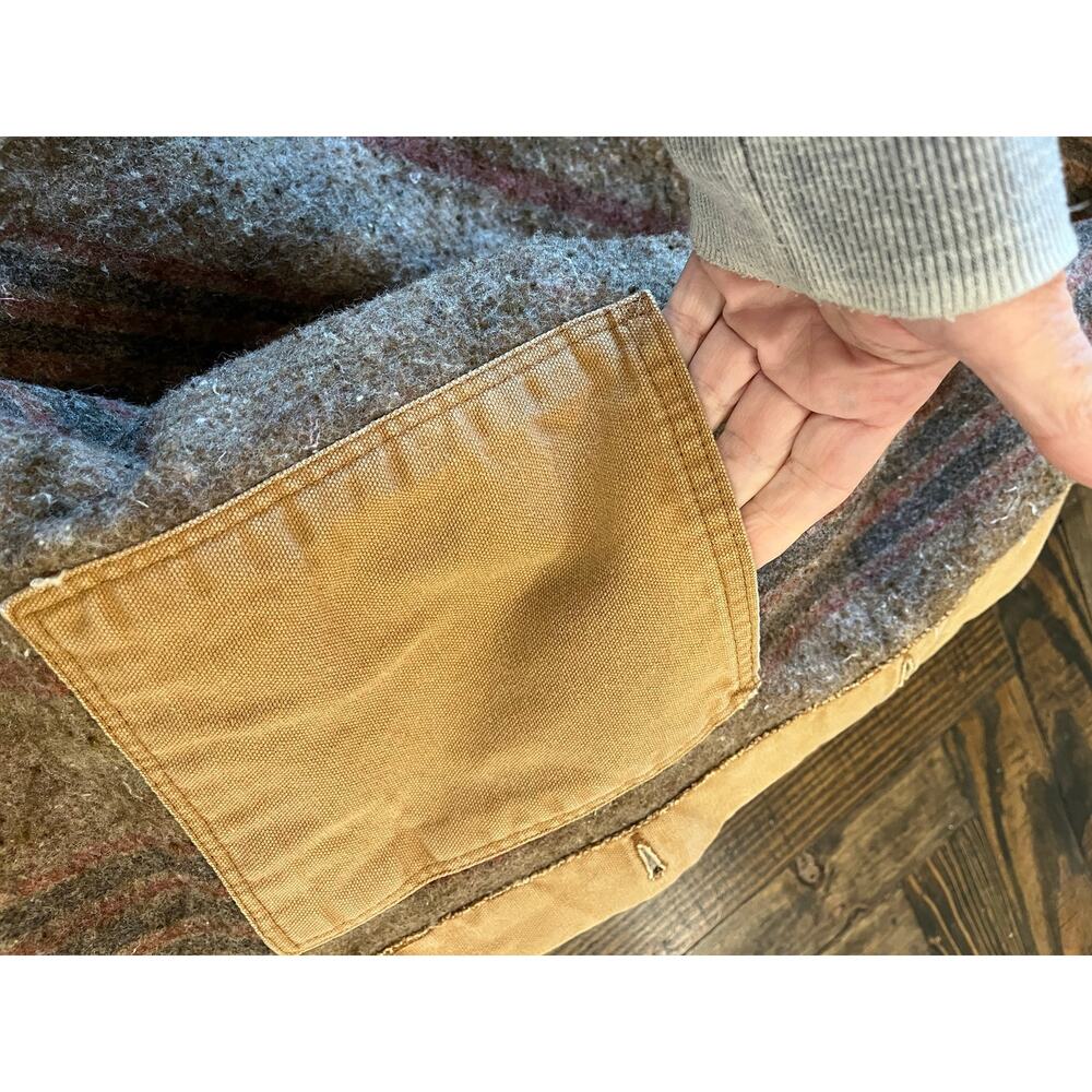 Vtg Dickies Barn Chore Jacket Blanket Lined Men XL Canvas Duck Tan Streetwear - Picture 13 of 15